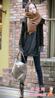 冬季女士围巾系法视频